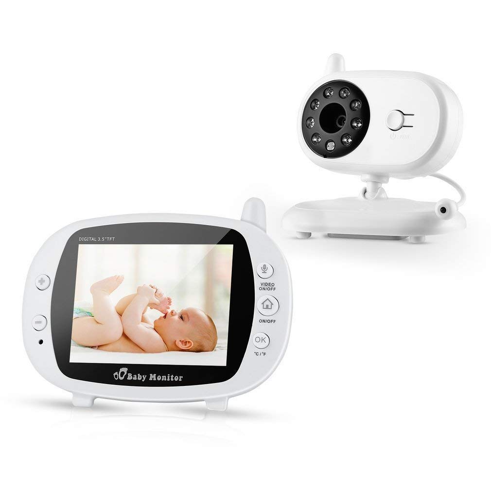 Moniteur B/éb/é Ecoute B/éb/é Baby Monitor avec Vision Nocturne Surveillance Vid/éo Ecran LCD 2.4 Pouces ZEEPIN Babyphone Cam/éra Sans Fil