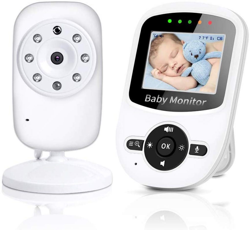 Le babyphone vidéo pas cher Topersun a 4 berceuses intégrées pour aider bébé à s'endormir.