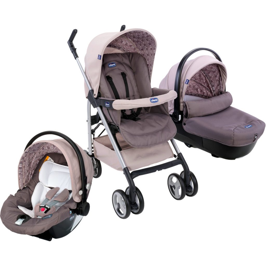 WDK Partner Poupon Bébé 33 Cm Avec Sa Poussette Canne 47 Cm + Accessoires Goûter – Jouet Idéal Dès 2 Ans