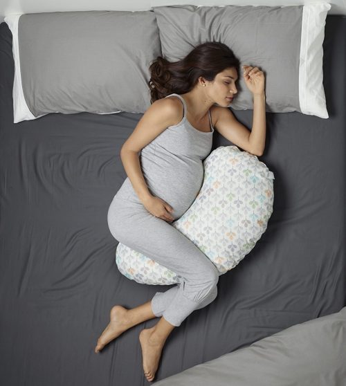 Soulage le dos et le cou 140 x 80 cm Oreiller pour femme enceinte en forme de U pour dormir sur le côté Litollo Coussin de Grossesse Housse en coton