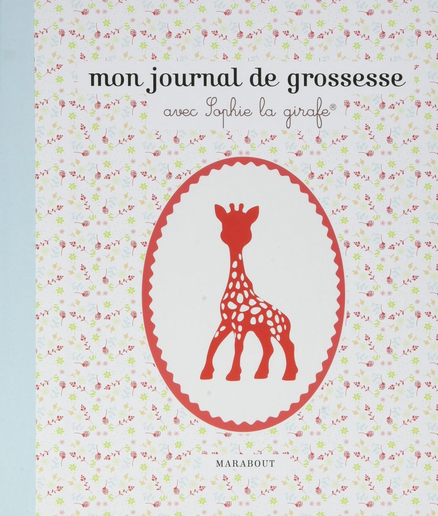 Ce journal de grossesse Sophie la girafe garde les souvenirs de votre grossesse.