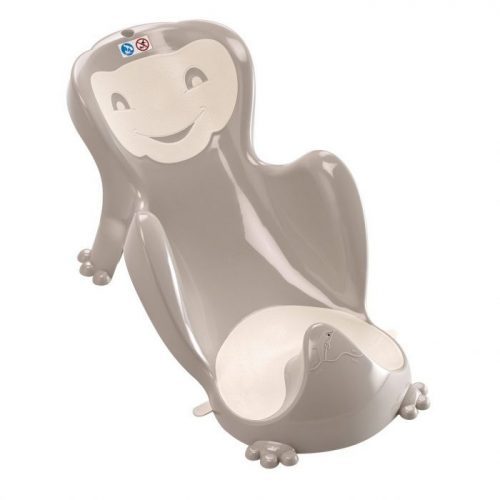 Thermobaby babycoon transat de bain bébé gris et ivoire
