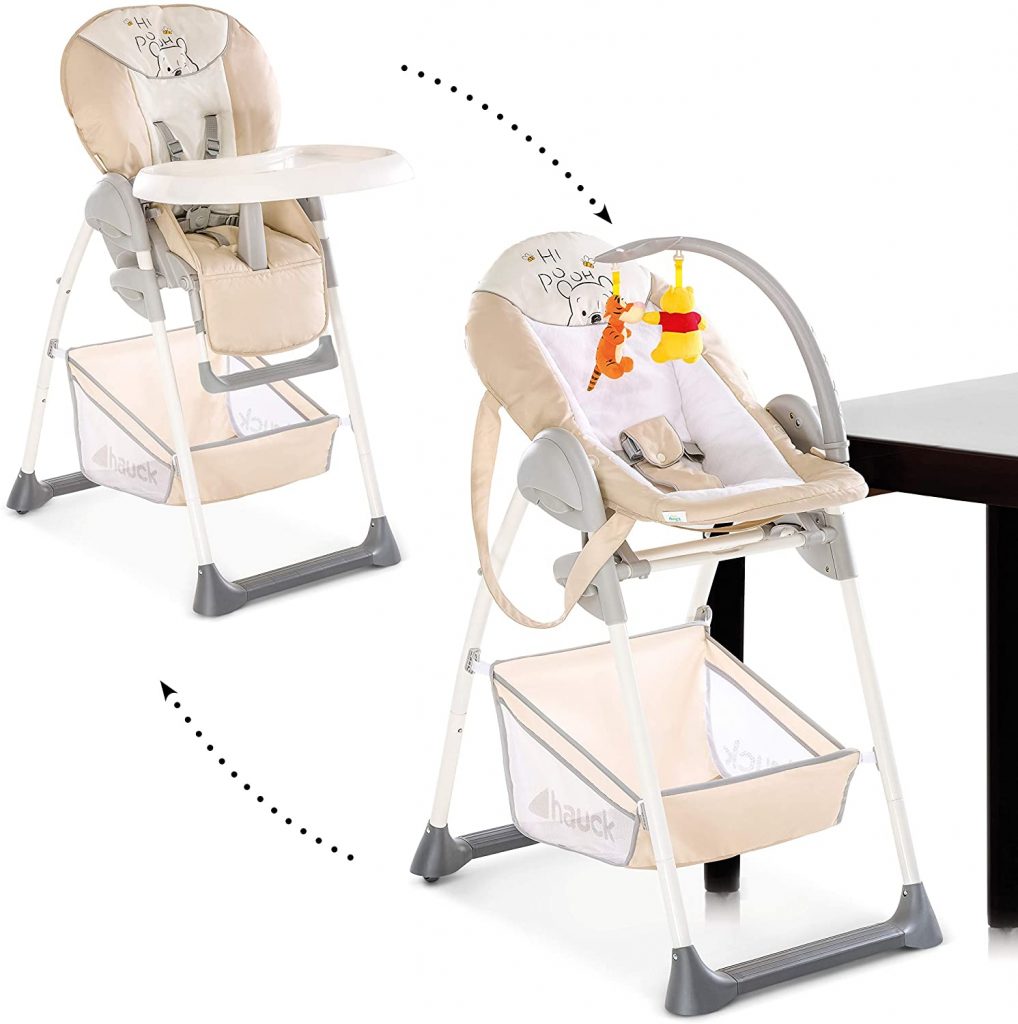La chaise haute Hauck Sit N Relax fait également transat.