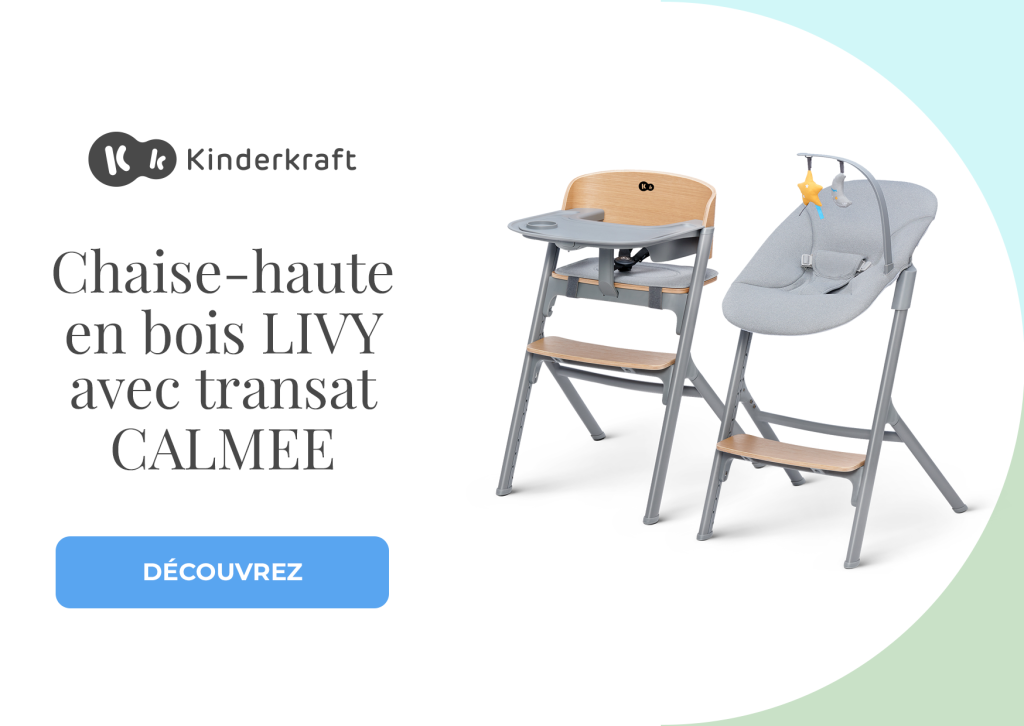 Ensemble chaise haute avec transat Bouncer