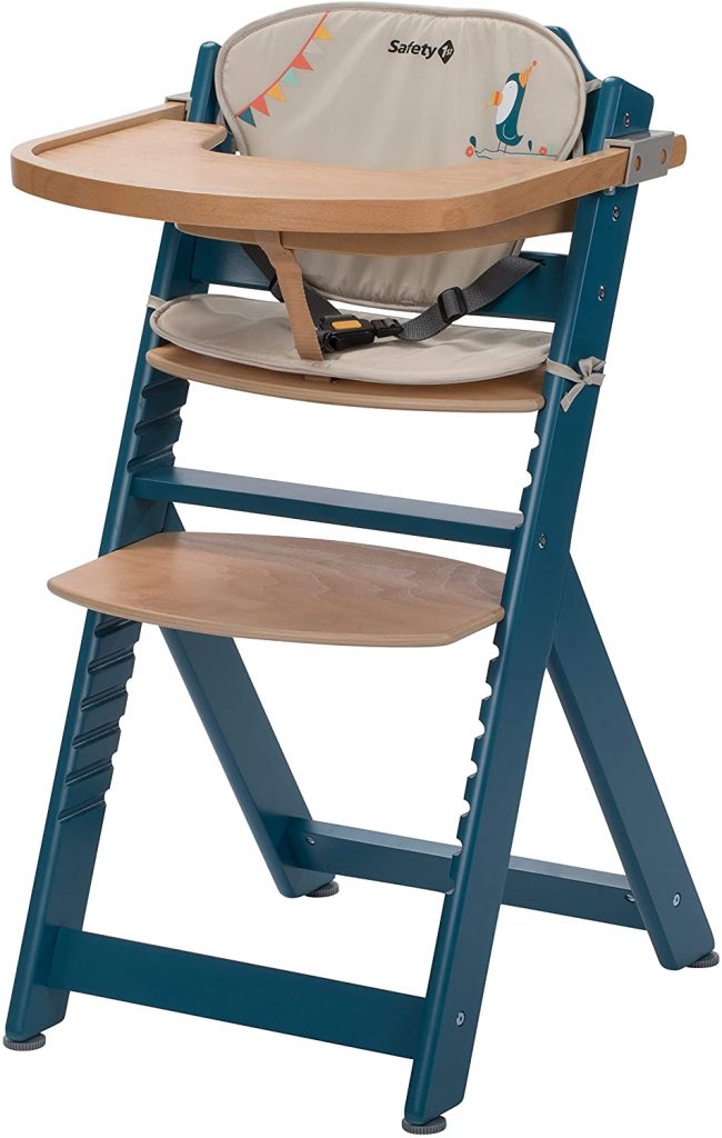 Cette chaise haute Safety First s'utilise de 6 mois à 10 ans.