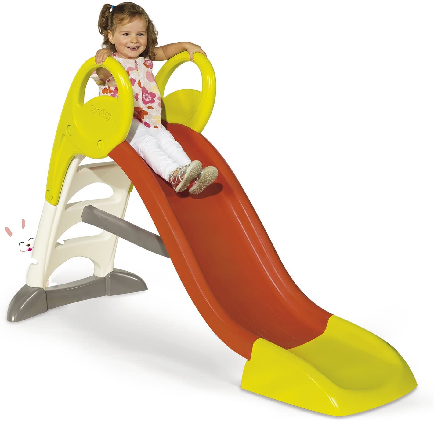Le toboggan pour enfant Smoby KS dispose de 1,5 mètres de glisse.