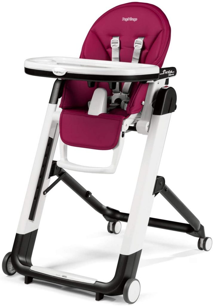 La Peg Perego chaise haute Siesta peut s'utiliser de la naissance à 3 ans.