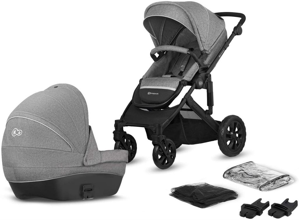 La poussette Duo Kinderkraft Prime Lite est livrée avec des accessoires pratiques.