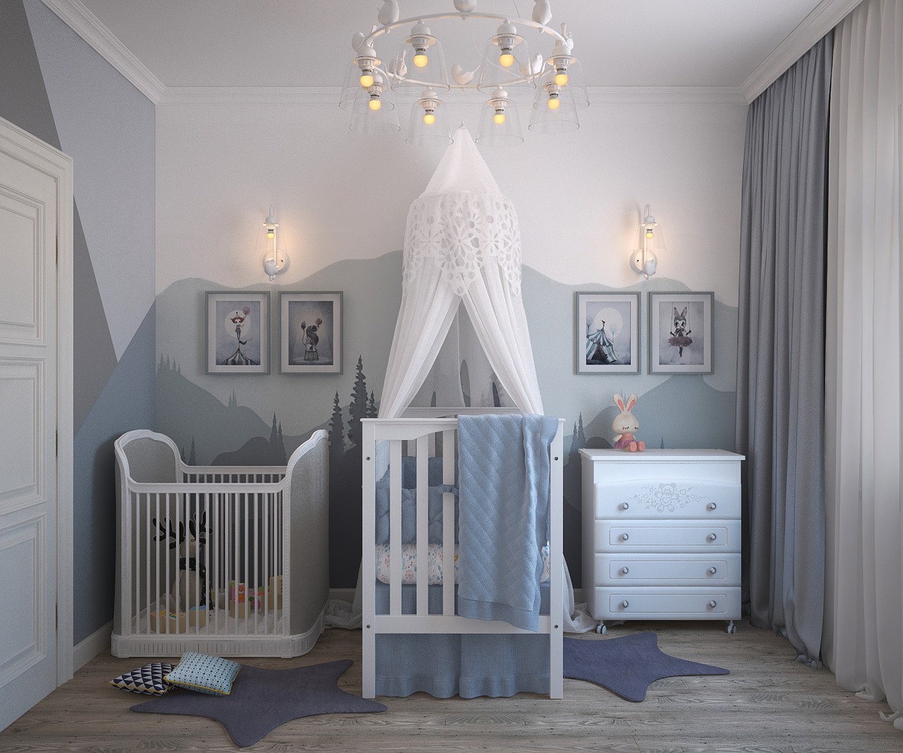 La décoration de la chambre de bébé est importante pour qu'il s'y sente bien.