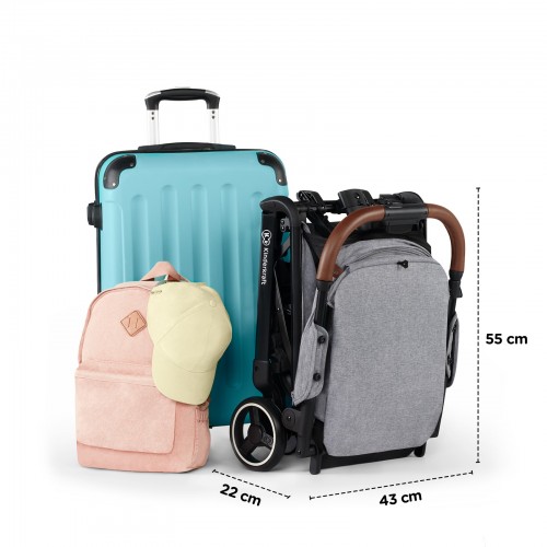 La poussette Kinderkraft Nubi est compatible comme bagage cabine.