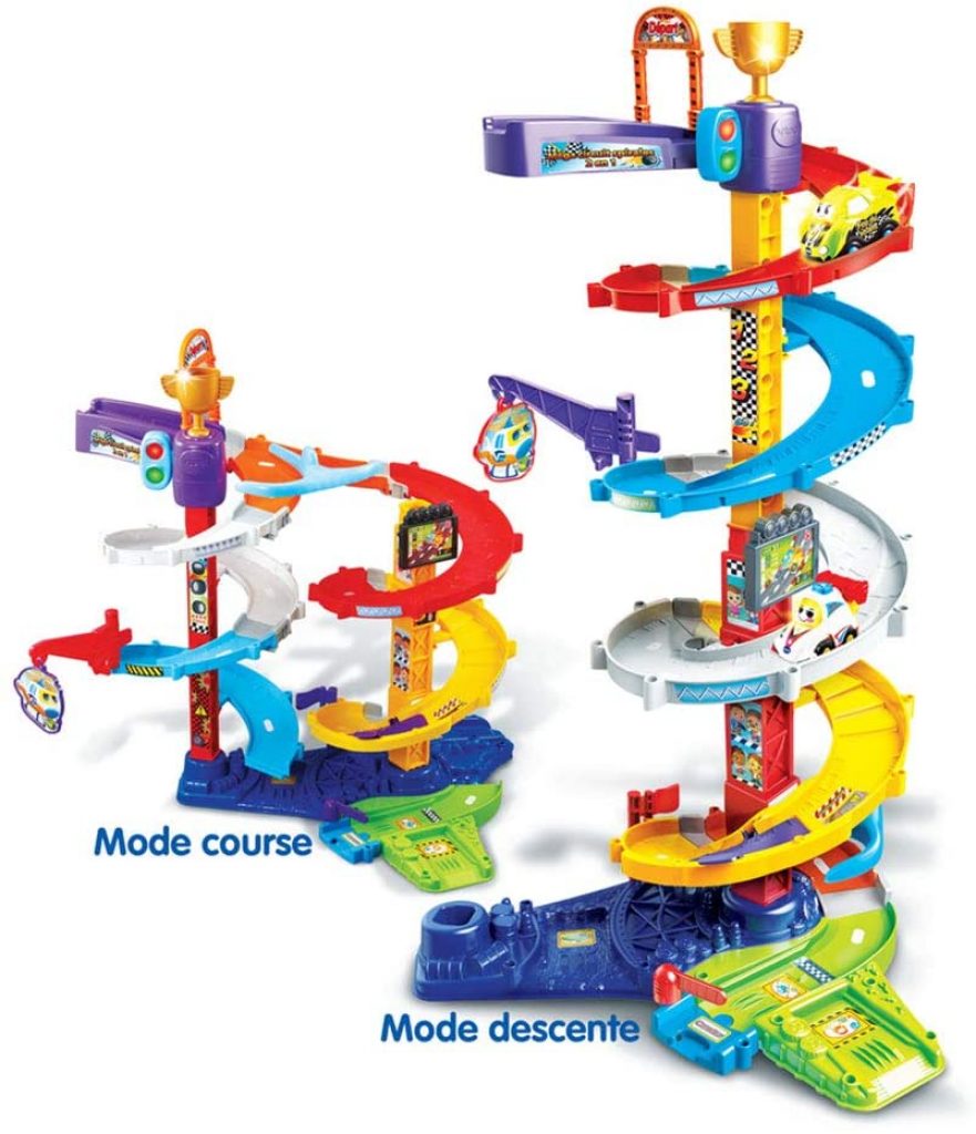 Le circuit tut tut bolide propose deux configurations de montage possibles.