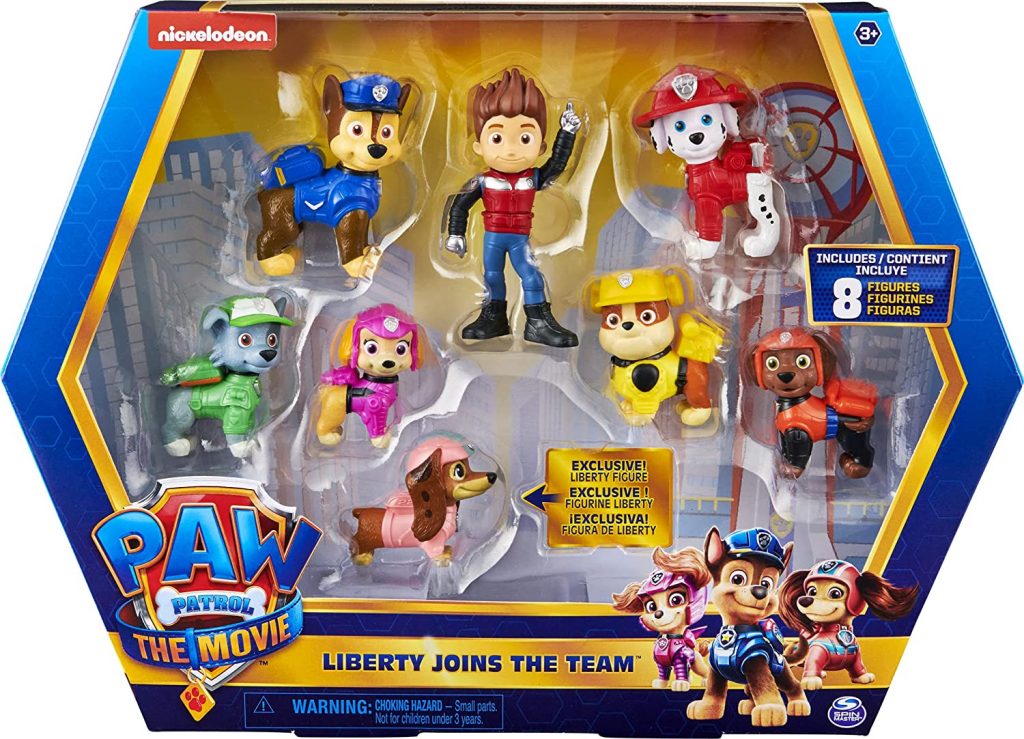 Ce coffret de figurines de la Pat Patrouille inclut Liberty.