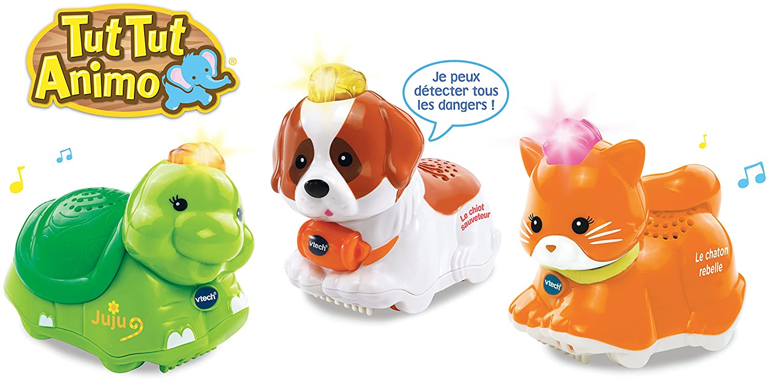 Tut Tut Animo - Super bateau toboggan - Animaux interactifs, 1-5 ans