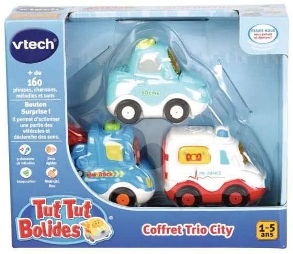 VTech - Tut Tut Bolides Série Pro, Maxi Garage Interactif avec Voit