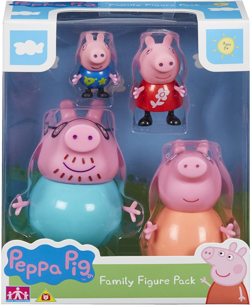 Ce lot comprend 4 figurines Peppa Pig jouet.