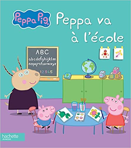 Le livre Peppa Pig va à l'école ets idéal pour les enfants dont la rentrée approche.