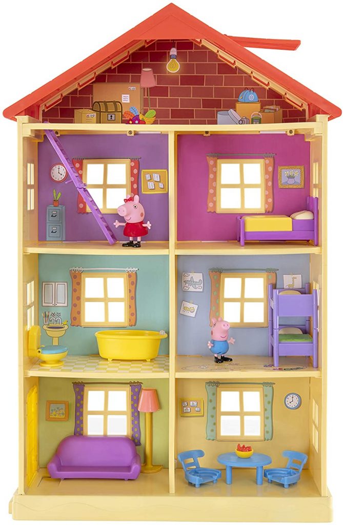 La maison de rêve Peppa Pig a 7 pièces.