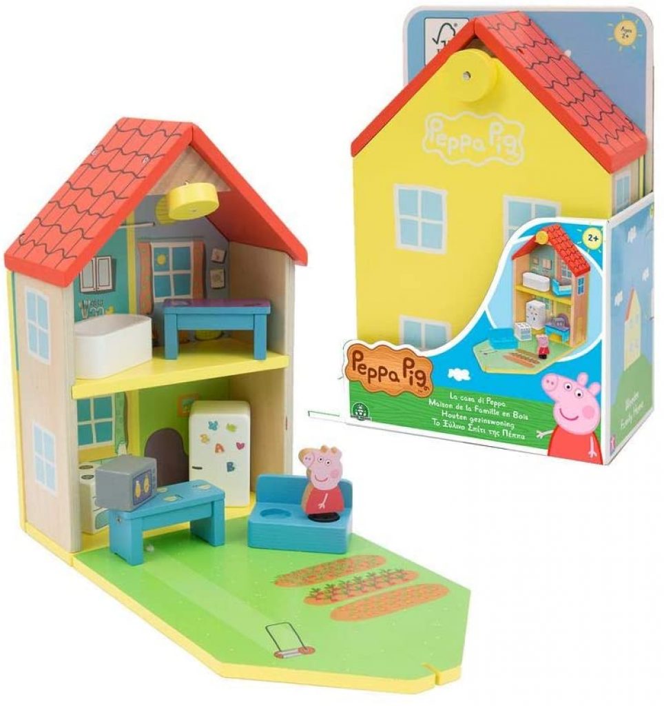 Cette petite maison Peppa Pig est en bois FSC,
