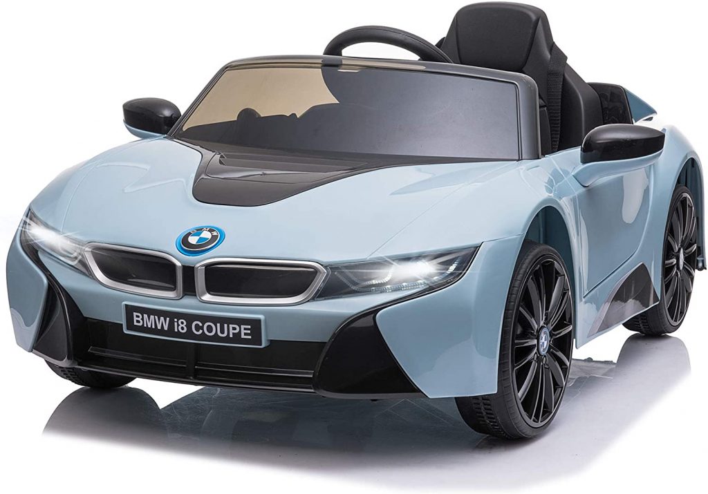Cette voiture pour bébé électrique BMW est décapotable.