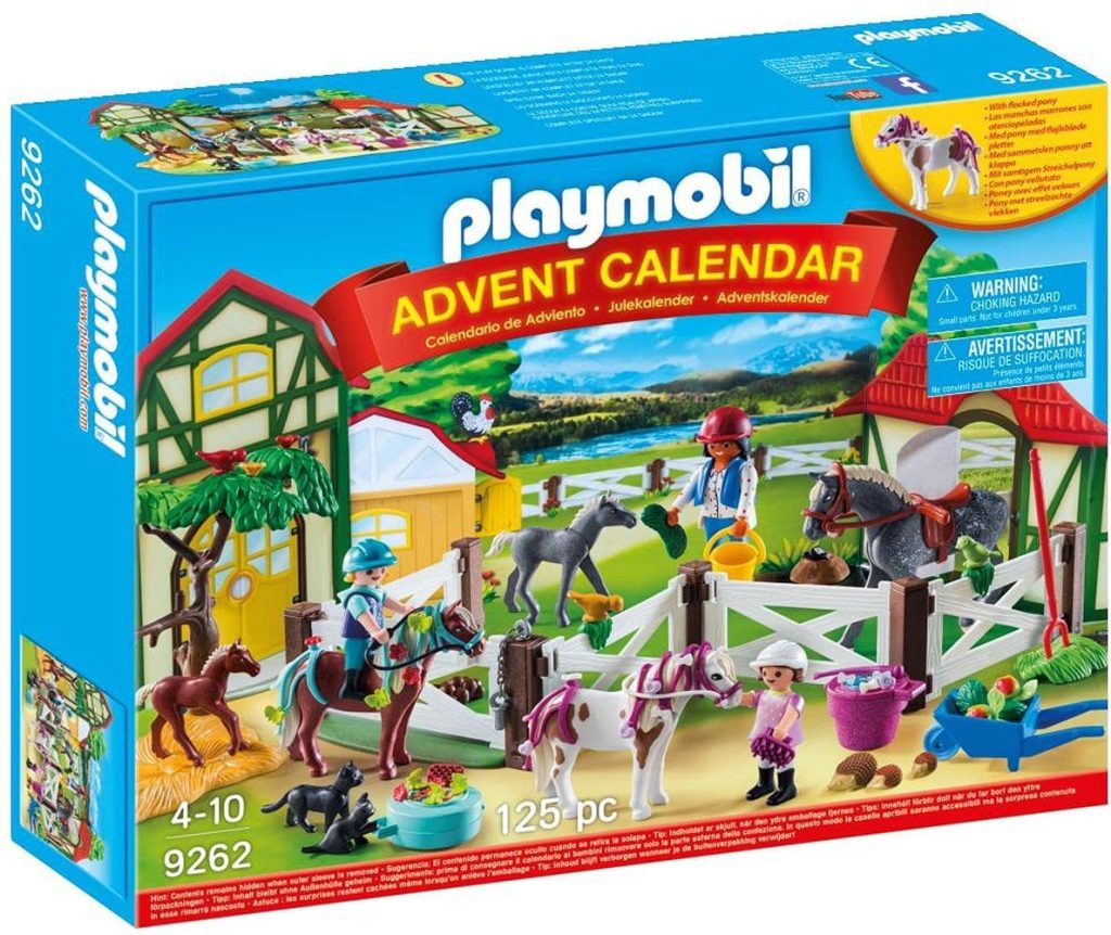 Ce calendrier de l'avent Playmobil porte sur le thème équestre. 