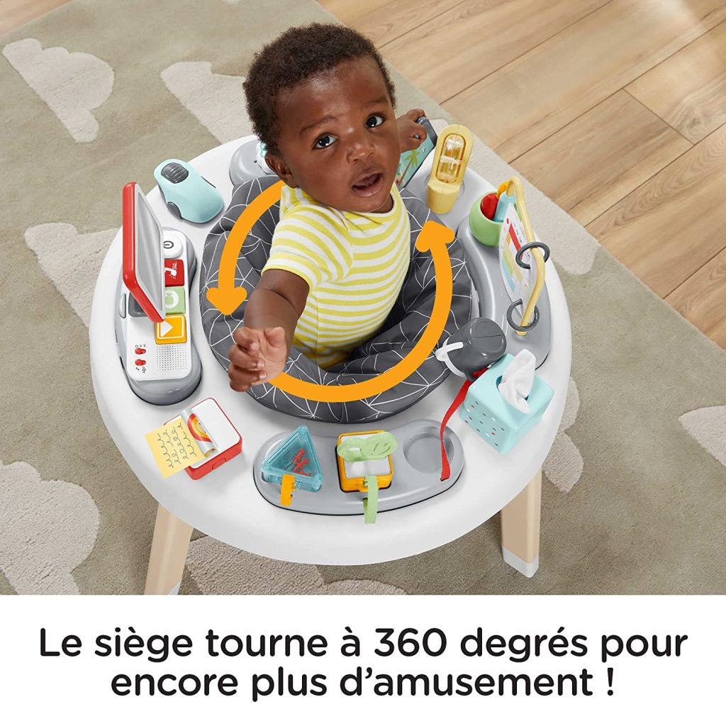 HERSITY Jouet Bebe 1 an Table Activité Bébé avec Lumières et Sons