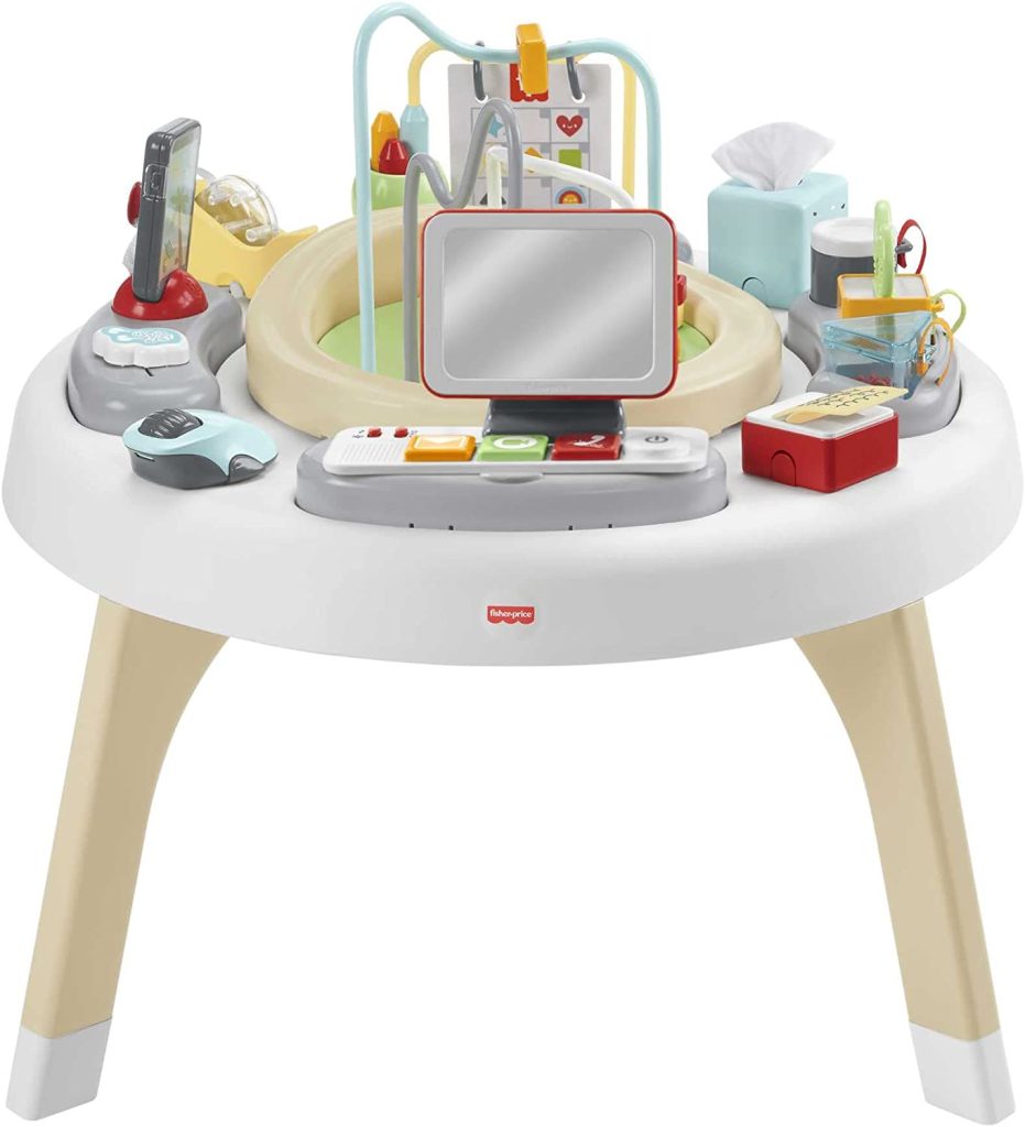 Cette table d'activité pour bébé Fisher Price est 2 en 1.