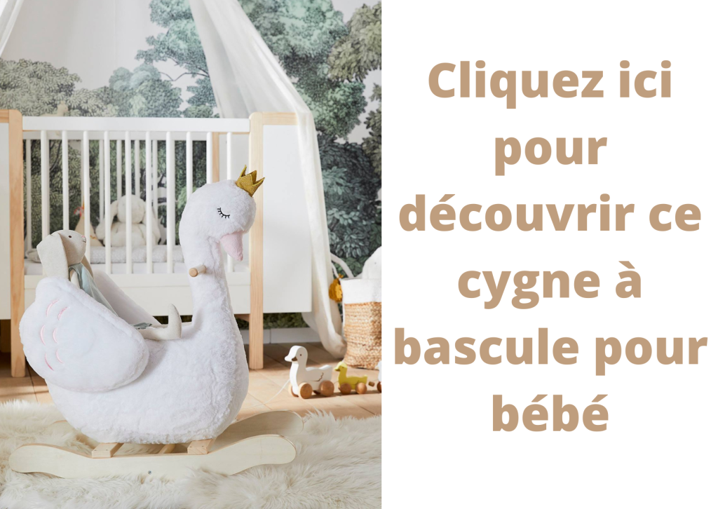 Découvrez ce cygne à bascule pour bébé Vertbaudet.