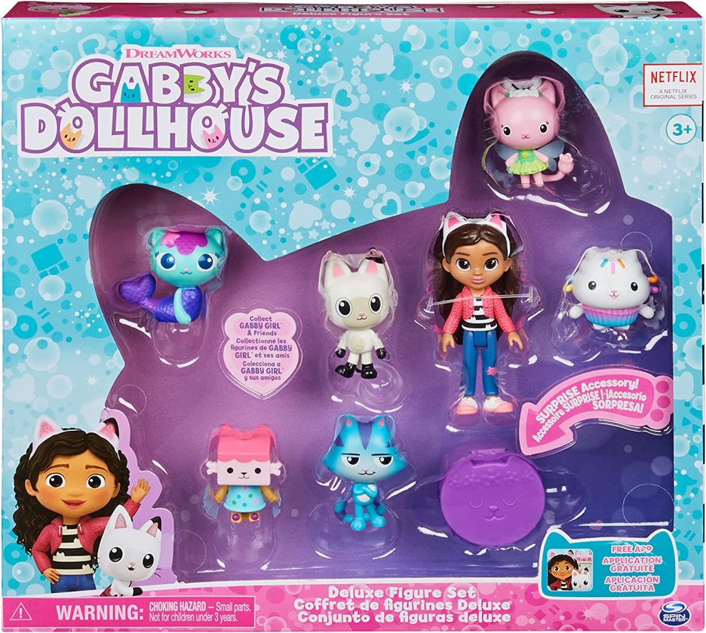 Dans ce coffret Gabby et la maison magique, il y a plusieurs figurines.