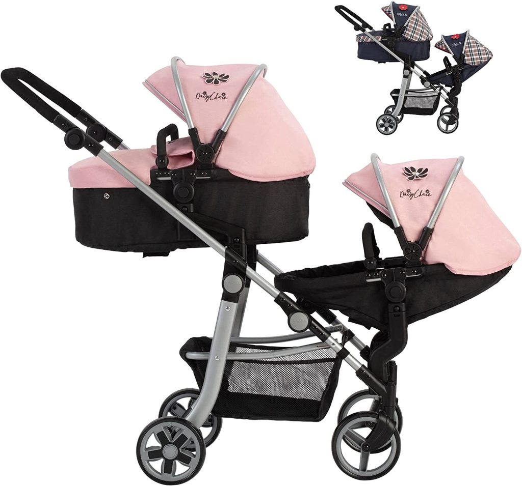 Poussette et landau pour poupée Corolle® : poussette canne, landau 3 en 1,  jouet pour fille et garçon