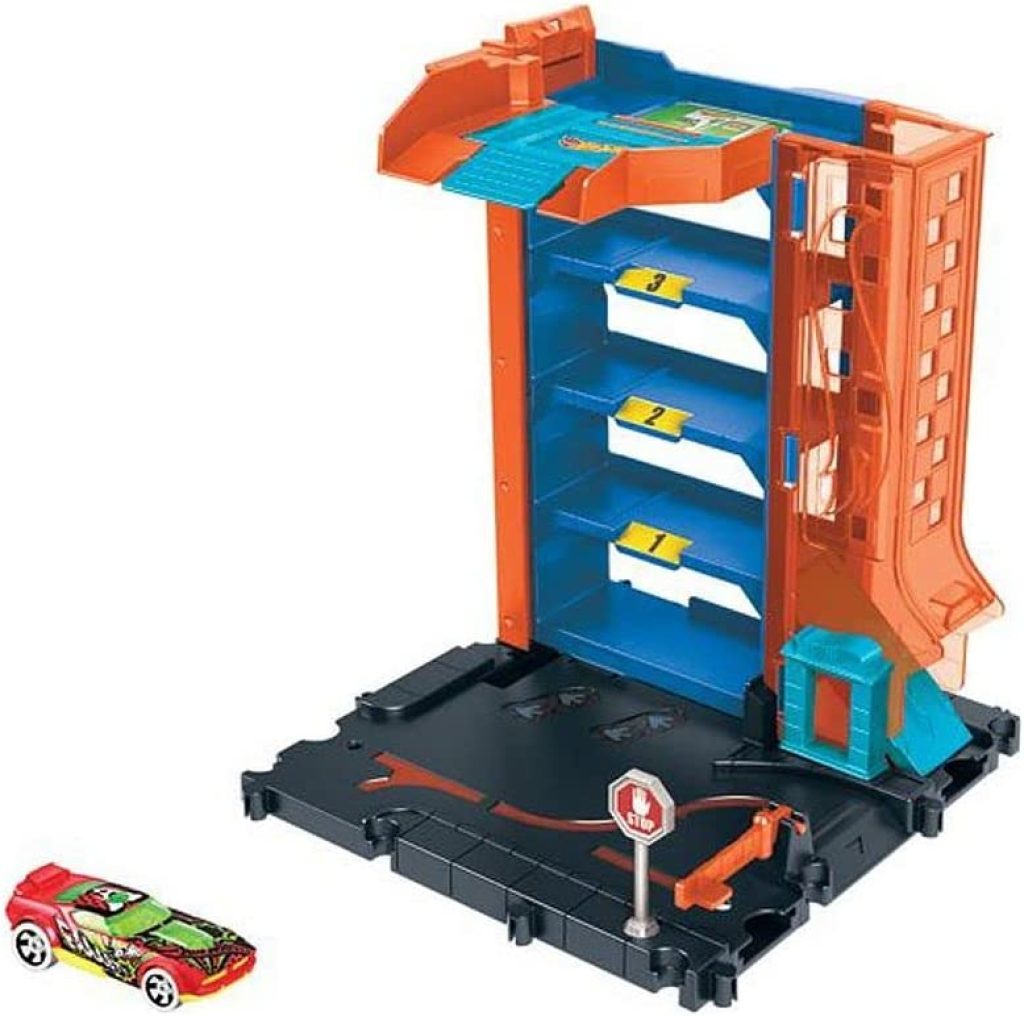 Hot wheels city garage ultime, coffret de jeu pour petites voitures avec  circuit et pistes, jouet pour enfant, ftb69 - Circuit voitures - Achat &  prix