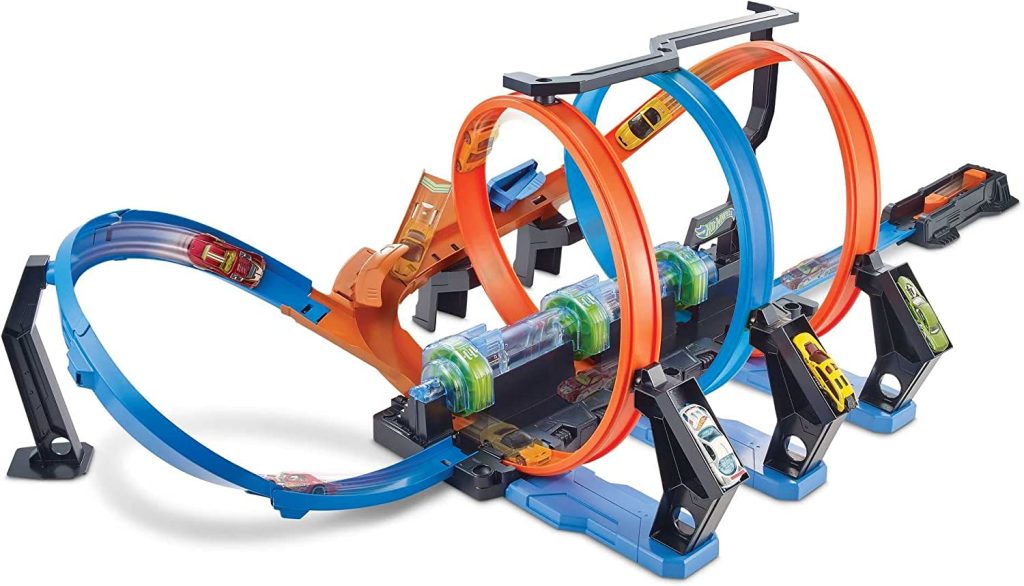 Hot Wheels propose ce circuit avec des loopings infernaux !