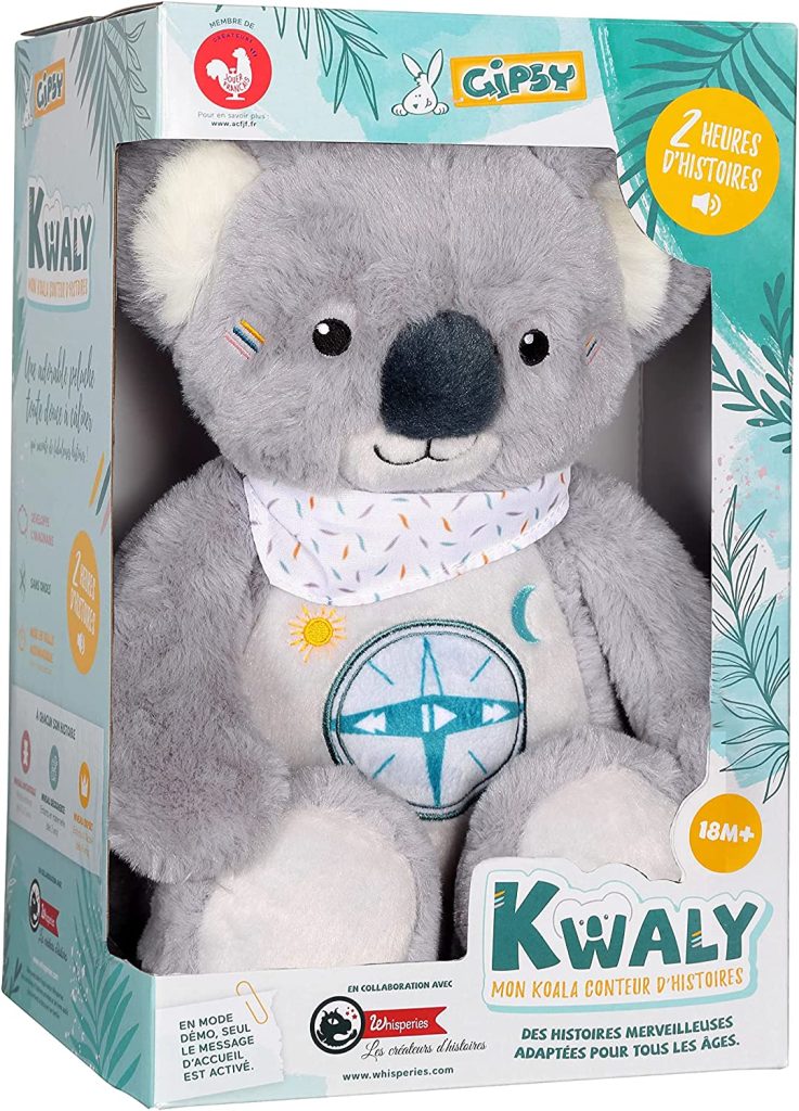 Cette peluche qui raconte des histoires est un koala.