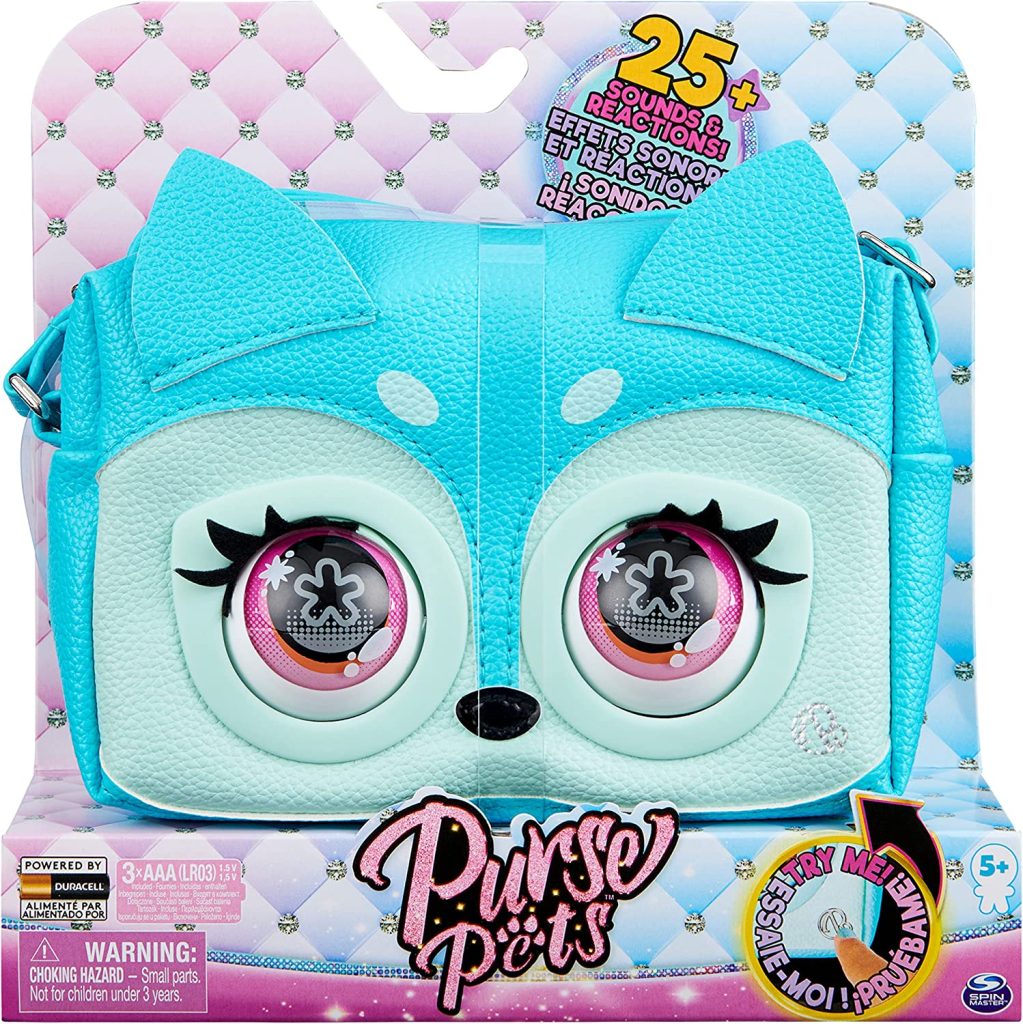 Ce sac interactif Purse Pets représente un renard.