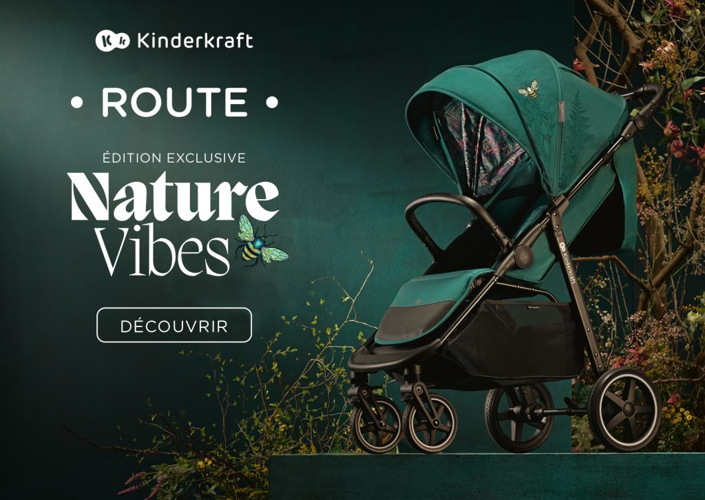 La poussette route Nature Vibes de Kinderkraft a un arceau de sécurité.