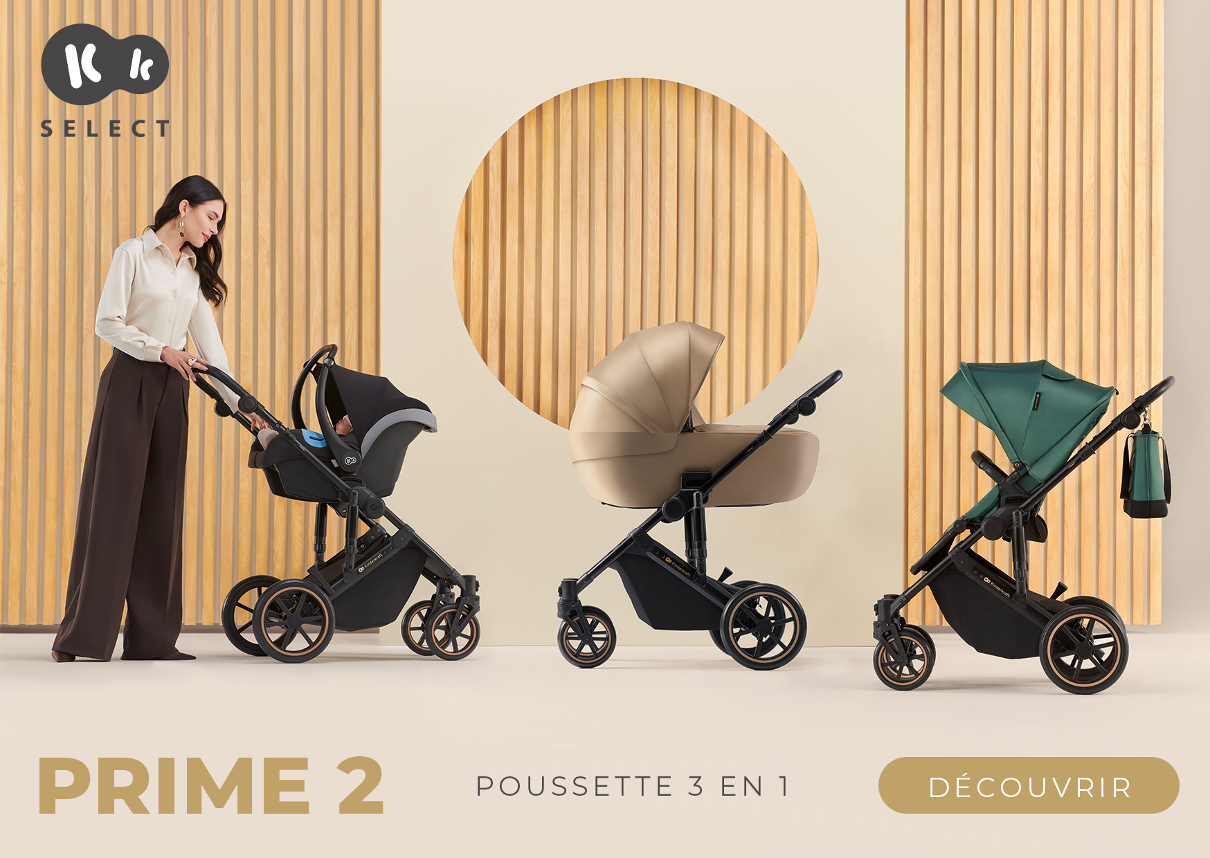 poussette 3 en 1 kinderkraft