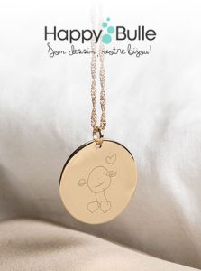 Sur Happybulle, personnalisez un bracelet avec le dessin de votre enfant.