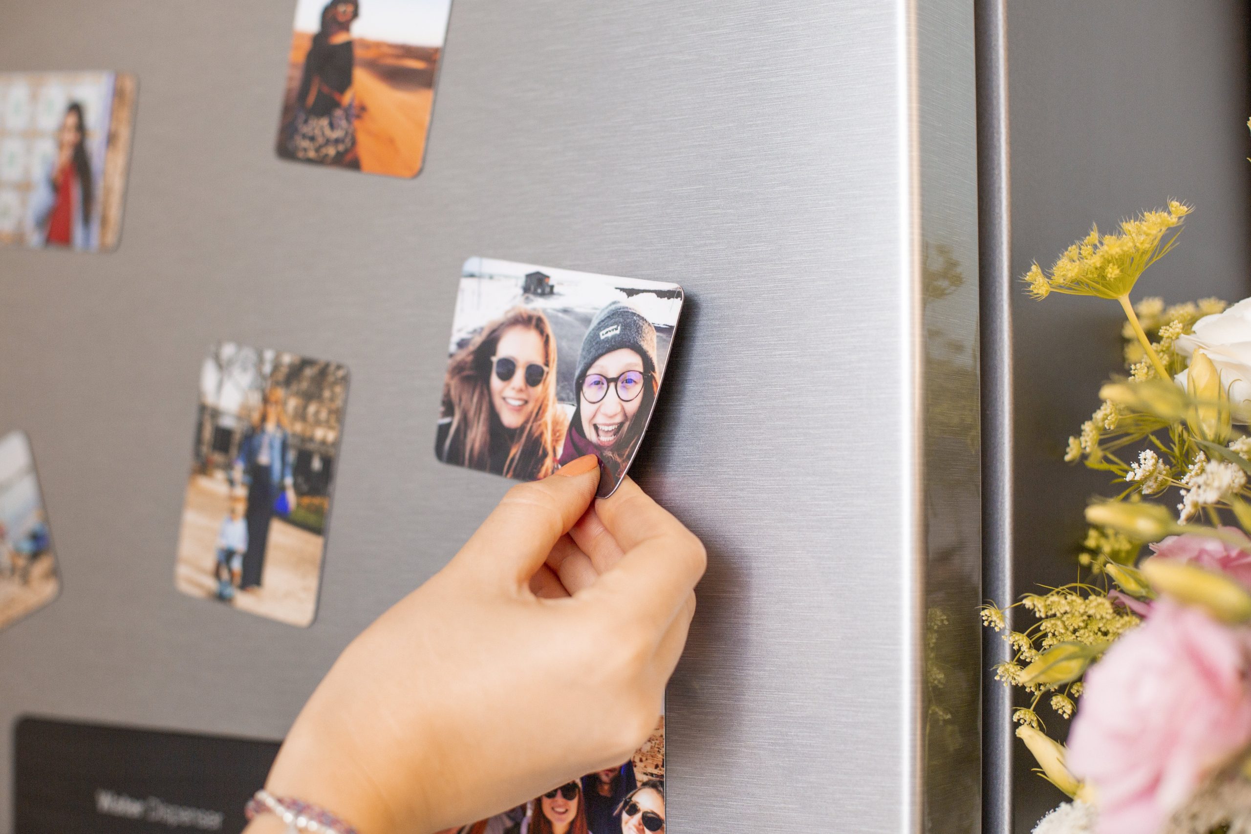 Ces magnets photos Cheerz ont le format paysage.