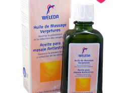 Prévention vergetures grossesse : huile de massage Weleda